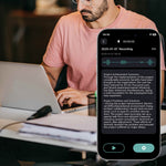 W100D AI BT Smarte lydbriller Realtidsoversættelse / Stemmeassistent / Musikafspilning