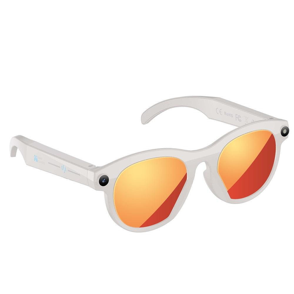 M88 AI Smart Glasses 2 MP-kamera HD-videooptagelse Bluetooth-kompatible briller Indbygget LED-lommelygte