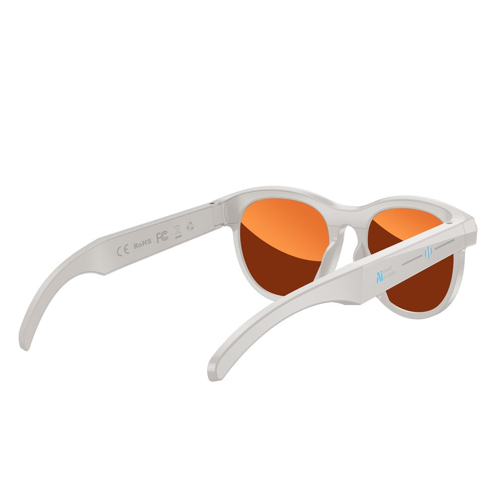 M88 AI Smart Glasses 2 MP-kamera HD-videooptagelse Bluetooth-kompatible briller Indbygget LED-lommelygte