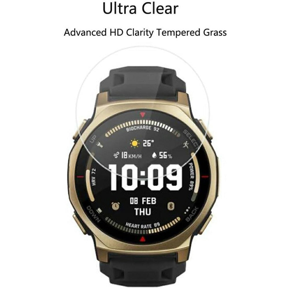 3Pcs For Huami Amazfit T-Rex 3 Pro 44mm Tempered Glass Screen Protector HD Clear Watch Screen Film