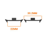 1 Pair Wristband Connector for vivo Watch GT 2 / iQOO Watch GT 2 Metal Adapter (Inner Length: 22mm)