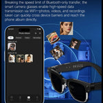 W630 AI Smart Video Recording Glasses for iPhone  /  Android Translation Waterproof Photo Capture Voice Activated