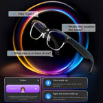 W630 AI Smart Video Recording Glasses for iPhone  /  Android Translation Waterproof Photo Capture Voice Activated