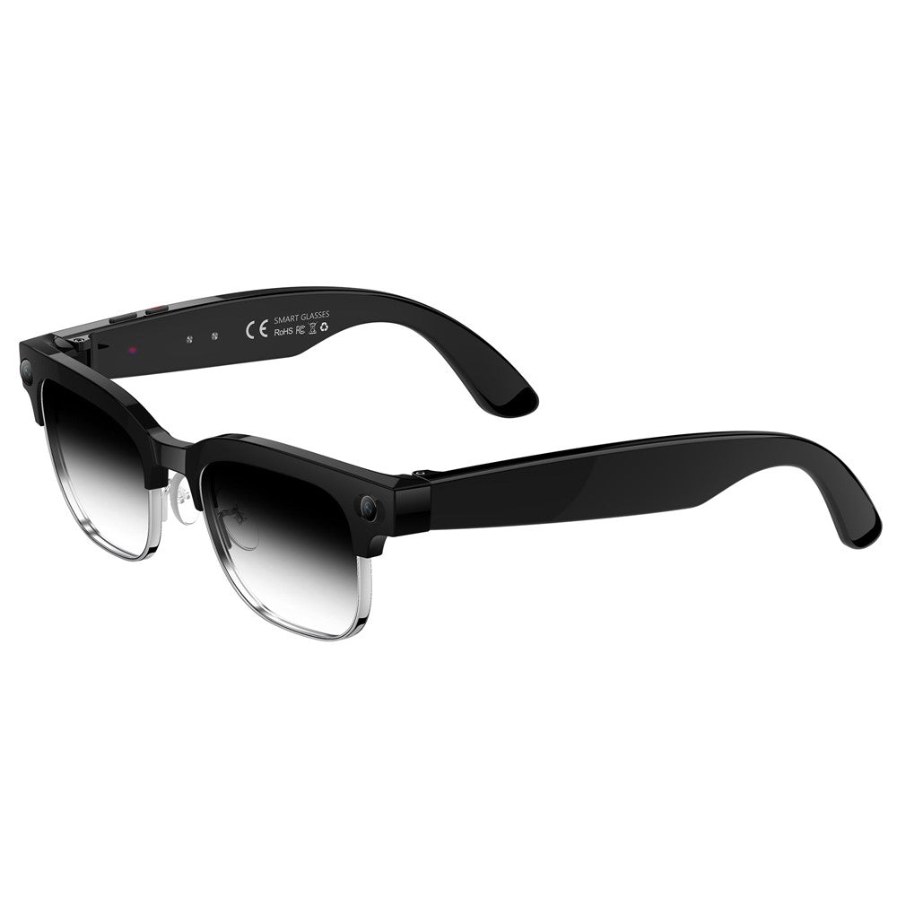 W630 AI Smart Video Recording Glasses for iPhone  /  Android Translation Waterproof Photo Capture Voice Activated