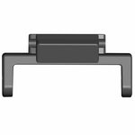 1 Par 16 mm til 22 mm metalkonnector til Casio DW / GA / GW / GLX Serie Urrem Adapter