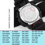 1 Par 16 mm til 22 mm metalkonnector til Casio DW / GA / GW / GLX Serie Urrem Adapter