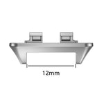 2Pcs 12mm Watch Band Connector for Huawei Band 11 / 11 Pro Quick Release Stainless Steel Adapter
