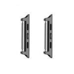 4 Pairs 22mm Metal Strap Connectors for Apple Watch Series 11 10 42mm / 9 8 7 41mm / SE3 SE2 SE 6 5 4 40mm / 3 2 1 38mm Stainless Steel Spring Pin Adapters