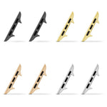 4 Pairs 14mm Metal Strap Connectors for Apple Watch Ultra 3 2 1 49mm / Series 11 10 46mm / 9 8 7 45mm / SE3 SE2 SE 6 5 4 44mm / 3 2 1 42mm Stainless Steel Adapters