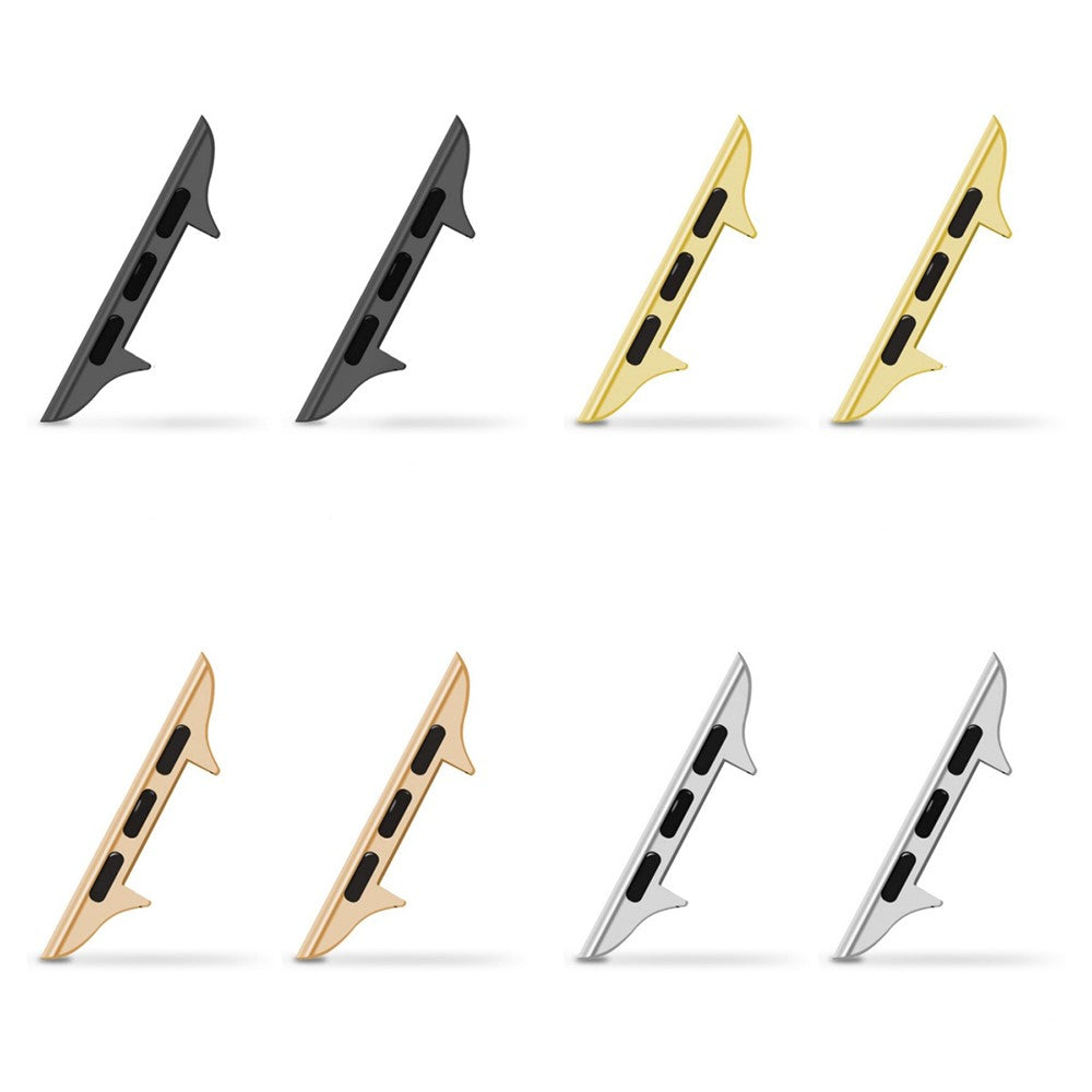 4 Pairs 14mm Metal Strap Connectors for Apple Watch Ultra 3 2 1 49mm / Series 11 10 46mm / 9 8 7 45mm / SE3 SE2 SE 6 5 4 44mm / 3 2 1 42mm Stainless Steel Adapters