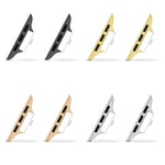 4 Pairs 14mm Metal Strap Connectors for Apple Watch Ultra 3 2 1 49mm / Series 11 10 46mm / 9 8 7 45mm / SE3 SE2 SE 6 5 4 44mm / 3 2 1 42mm Stainless Steel Adapters