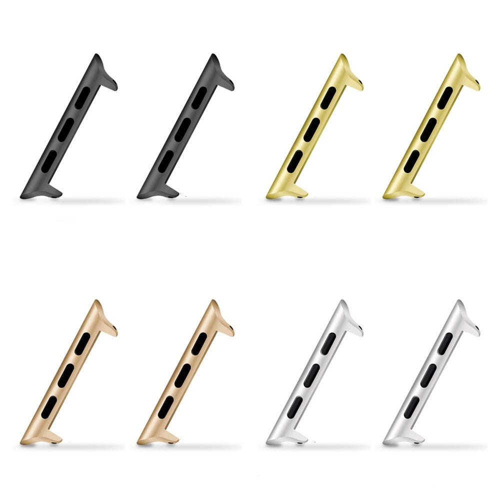 4 Pairs 20mm Metal Strap Connectors for Apple Watch Ultra 3 2 1 49mm / Series 11 10 46mm / 9 8 7 45mm / SE3 SE2 SE 6 5 4 44mm / 3 2 1 42mm Stainless Steel Adapters