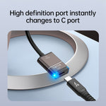 Thunderbolt 3/4/5-kompatibel USB-C till VGA-konverterare 1080P/60Hz HD-videoadapterkabel för skärm, projektor, TV-skärm