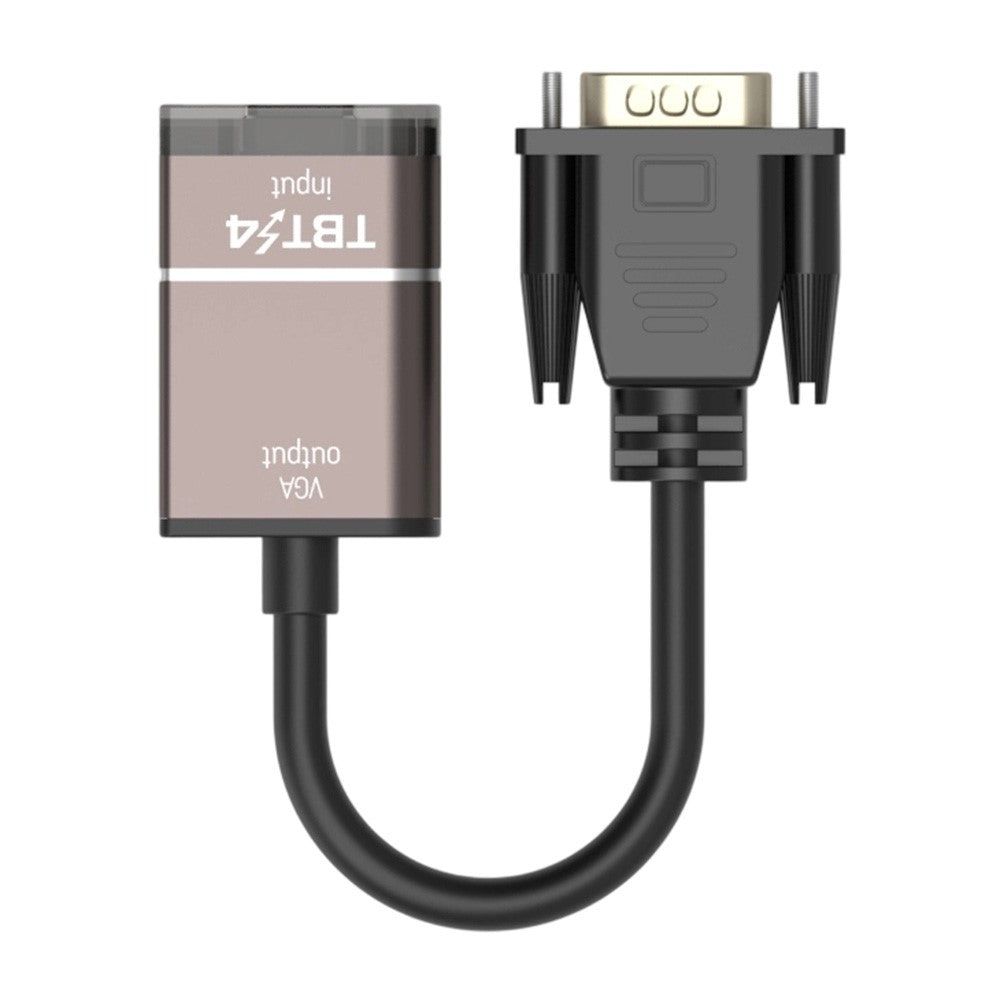 Thunderbolt 3/4/5-kompatibel USB-C till VGA-konverterare 1080P/60Hz HD-videoadapterkabel för skärm, projektor, TV-skärm