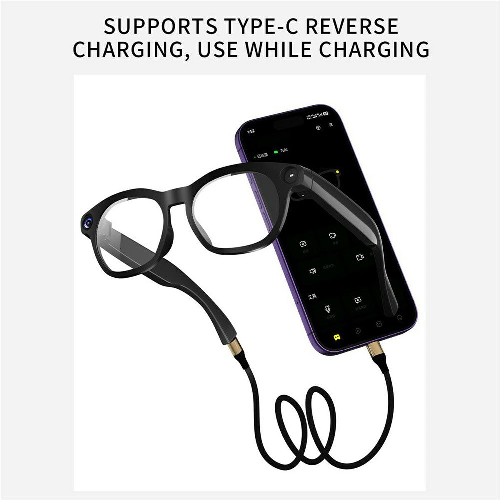 CY03 AI smarte briller 8 MP kamera HD Bluetooth-kompatibel POV-optagelse Live streaming briller med stemmeassistent