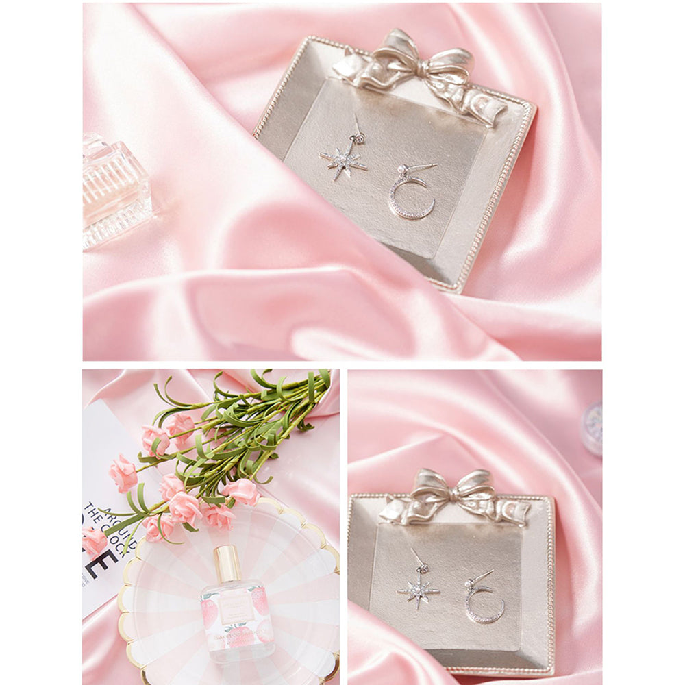 6 stk. Fotobaggrundsklud 75x100cm Silkelignende Satinbaggrund til Smykker Kosmetik Julefotorekvisitter