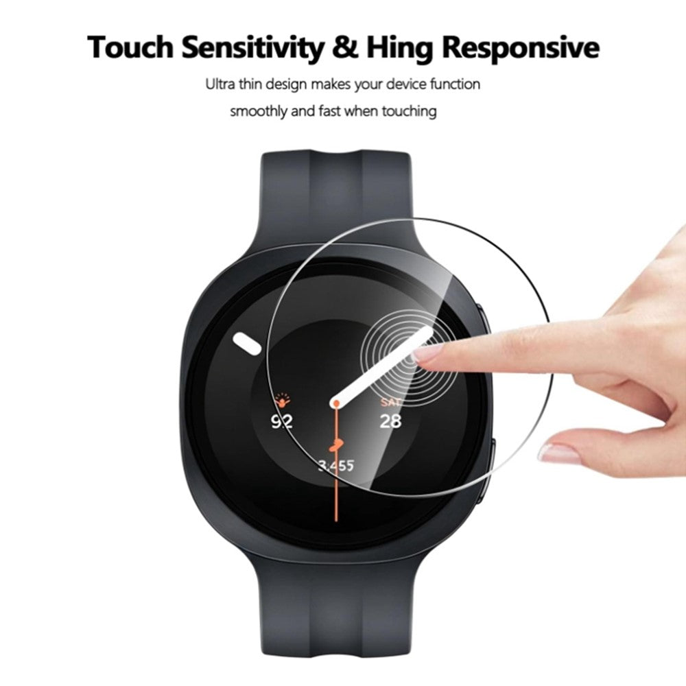 3 stk. til Samsung Galaxy Watch9 44 mm skærmbeskytter i hærdet glas HD klar skærmfilm til ur