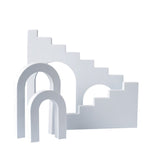4Pcs/Set Ladder & Arch Table Ornament Jewelry Cosmetics Shooting Background Geometric Photography Prop