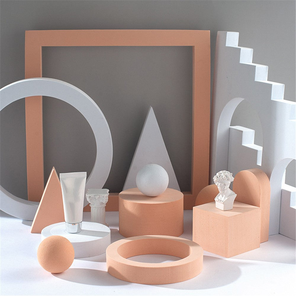4Pcs/Set Ladder & Arch Table Ornament Jewelry Cosmetics Shooting Background Geometric Photography Prop
