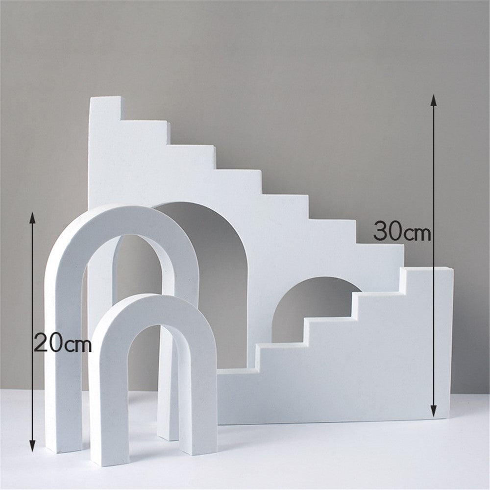 4Pcs/Set Ladder & Arch Table Ornament Jewelry Cosmetics Shooting Background Geometric Photography Prop