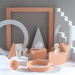 7*7*6cm Geometrisk Form Fotografi Prop Optagelsesbaggrund Kubisk Ornament