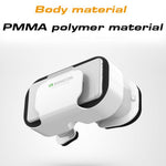 G05A Bærbart VR-headset Universelle virtual reality-briller VR-briller til 3D-spil og HD-film Kompatible med 4,7"-6,5" mobiltelefoner (B01 version med RC-håndtag)