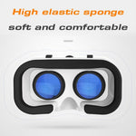 G05A Bærbart VR-headset Universelle virtual reality-briller VR-briller til 3D-spil og HD-film Kompatible med 4,7"-6,5" mobiltelefoner (B01 version med RC-håndtag)