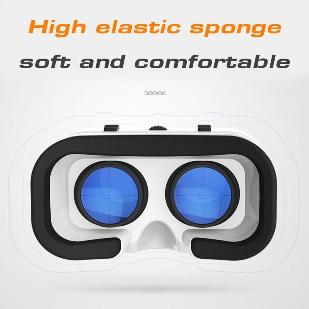 G05A Bærbart VR-headset Universelle virtual reality-briller VR-briller til 3D-spil og HD-film Kompatible med 4,7"-6,5" mobiltelefoner (B01 version med RC-håndtag)