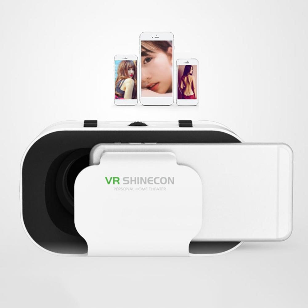 G05A Bærbart VR-headset Universelle virtual reality-briller VR-briller til 3D-spil og HD-film Kompatible med 4,7"-6,5" mobiltelefoner (B01 version med RC-håndtag)
