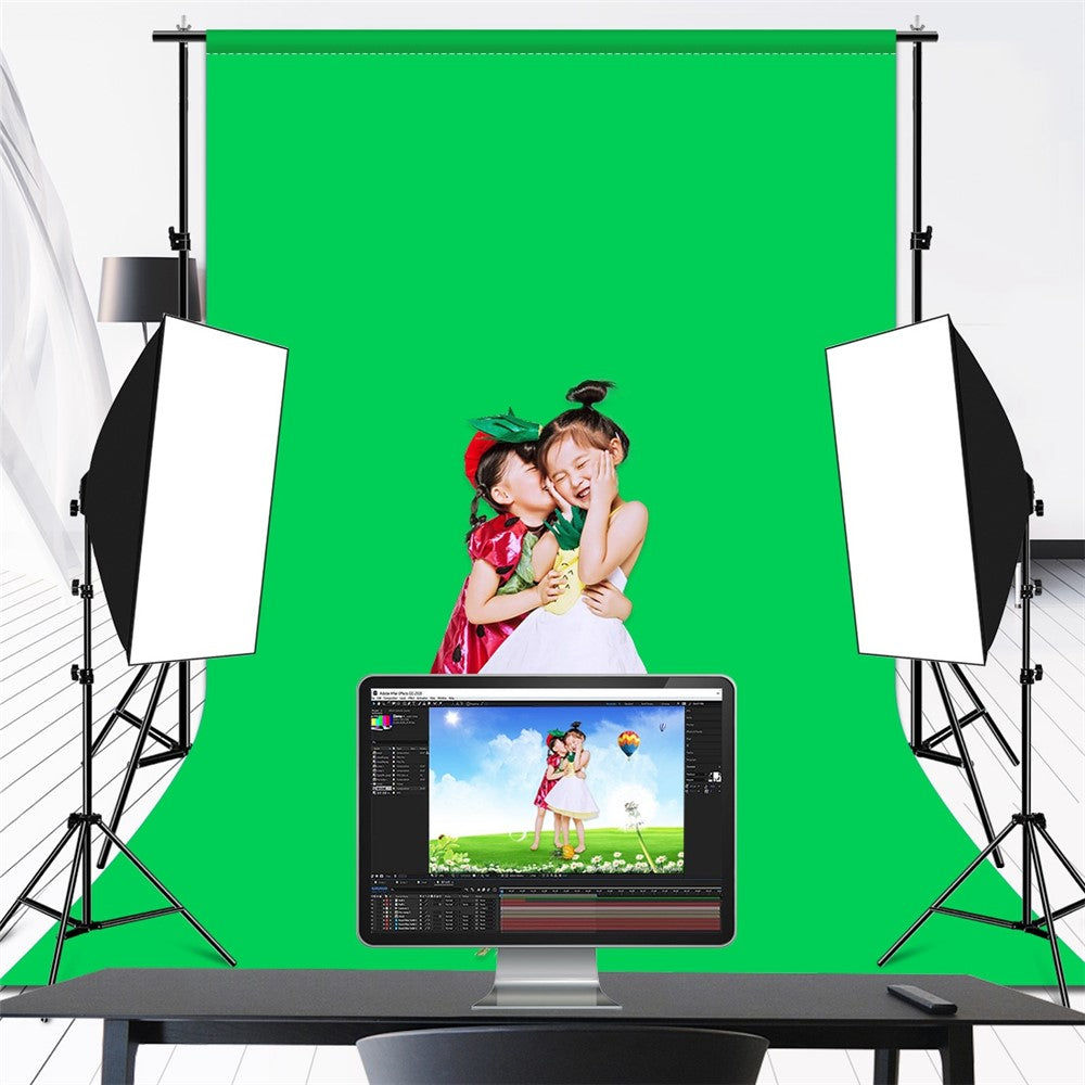 PULUZ PU5209 1x2m 120g Thick Background for Photo Studio Green Screen Chroma Key Photography Backdrop