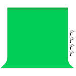 PULUZ PU5207 2x2m til fotostudie Green Screen Chroma Key Fotobaggrund 120g Tyk baggrund