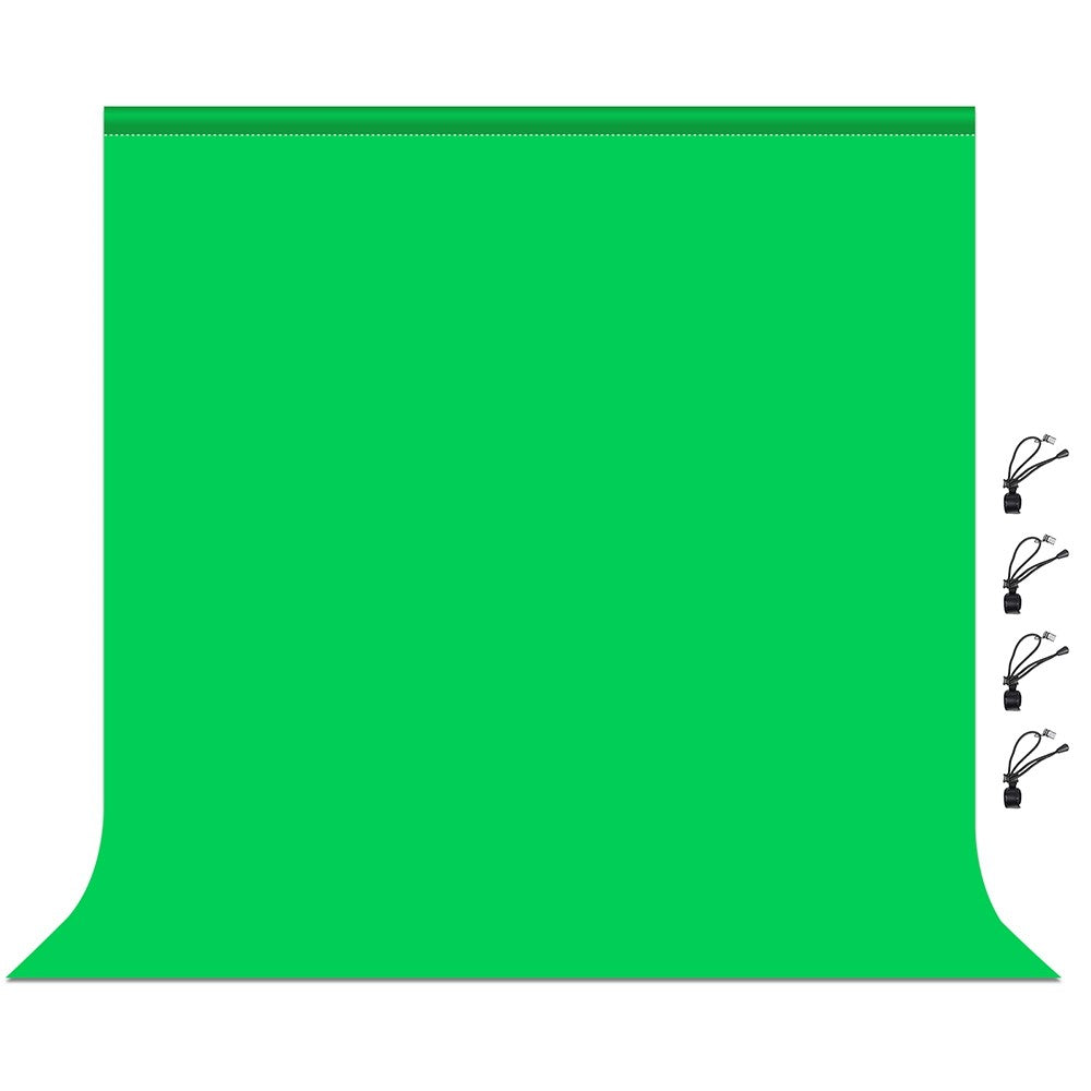 PULUZ PU5207 2x2m til fotostudie Green Screen Chroma Key Fotobaggrund 120g Tyk baggrund