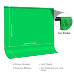 PULUZ PU5207 2x2m til fotostudie Green Screen Chroma Key Fotobaggrund 120g Tyk baggrund