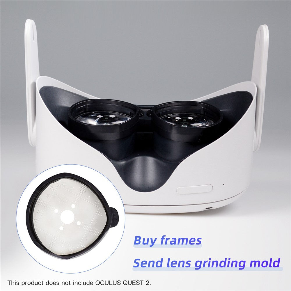 QISYKER 1 par Myopi-linsetilbehør til Oculus Quest 2 VR-briller, 0-500 graders nærsynethed/225-400 graders astigmatisme/1,56 linse
