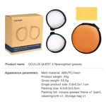 QISYKER 1 Pair Myopia Lens for Oculus Quest 2 VR Glasses, Anti Blue Light/0-500 Degrees Myopia/225-400 Degrees Astigmatism/1.56 Lens