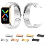 1 Pair Watch Band Connector for Oppo Watch Free, Stainless Steel Replacement Strap Adapter