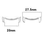 1 Pair Watch Band Adapter for Google Pixel Watch, Zinc Alloy Arc Watch Strap Connector Fits 20mm Strap