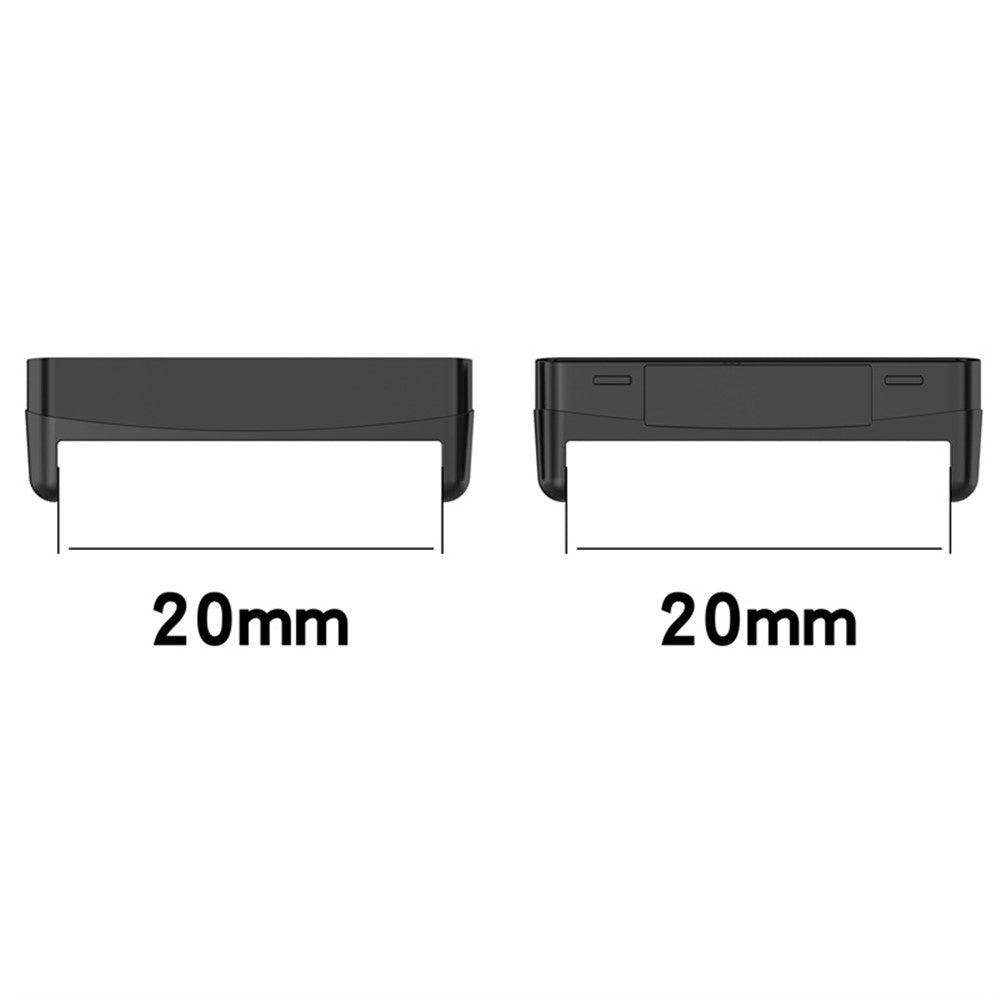 1 Pair Watch Band Adapter for Fitbit Versa 4 / 3 / Fitbit Sense / Sense 2, Watch Strap Metal Connector Replacement
