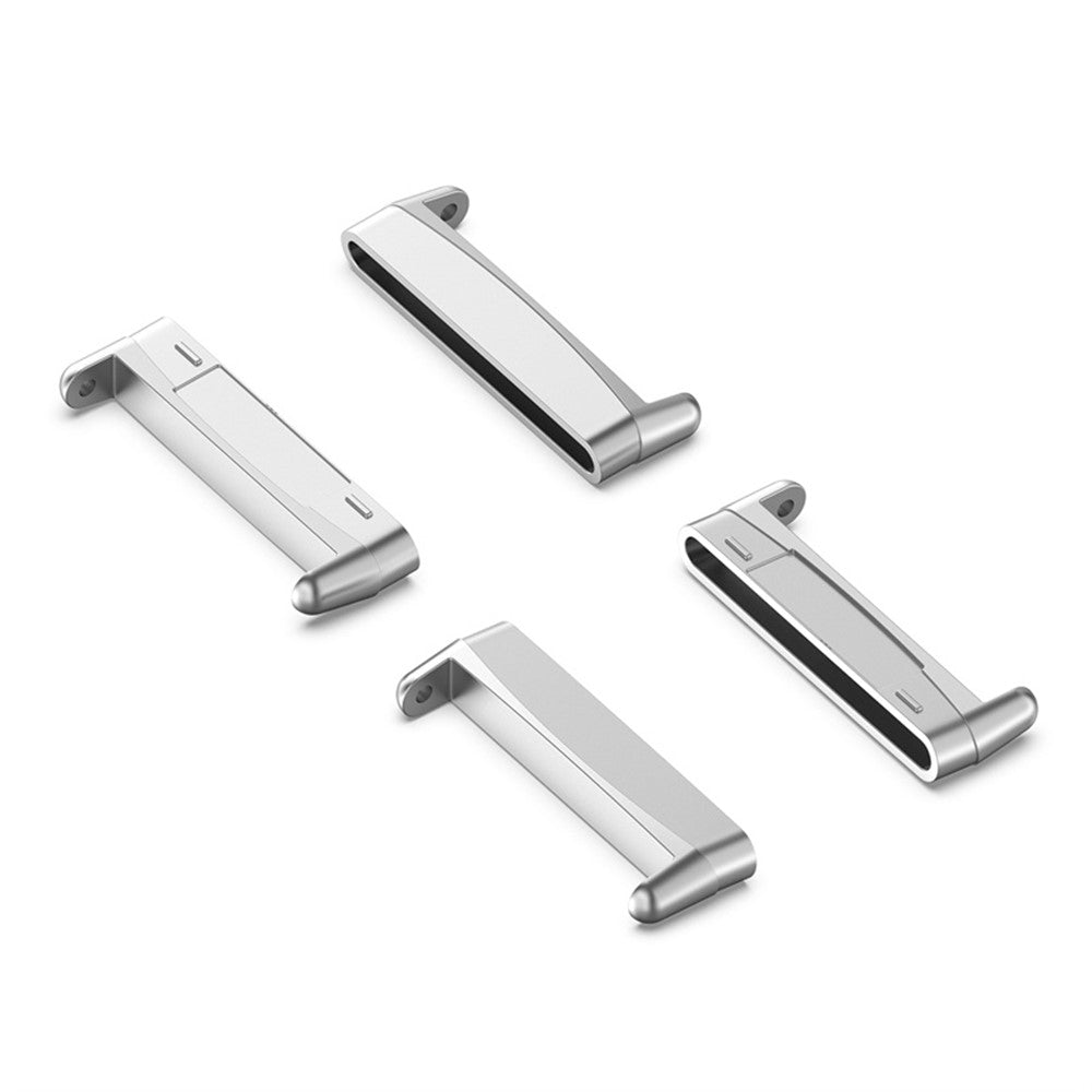 1 Pair For Fitbit Versa 4 / 3 / Fitbit Sense / Sense 2 Metal Watch Band Adapter Watch Strap Connector Accessory