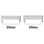 1 Pair For Fitbit Versa 4 / 3 / Fitbit Sense / Sense 2 Metal Watch Band Adapter Watch Strap Connector Accessory