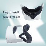 For Oculus Quest 2 Light Blocking VR Facial Interface Replacement Face Pad Anti-sweat Eye Mask Cover VR Glasses Accessories