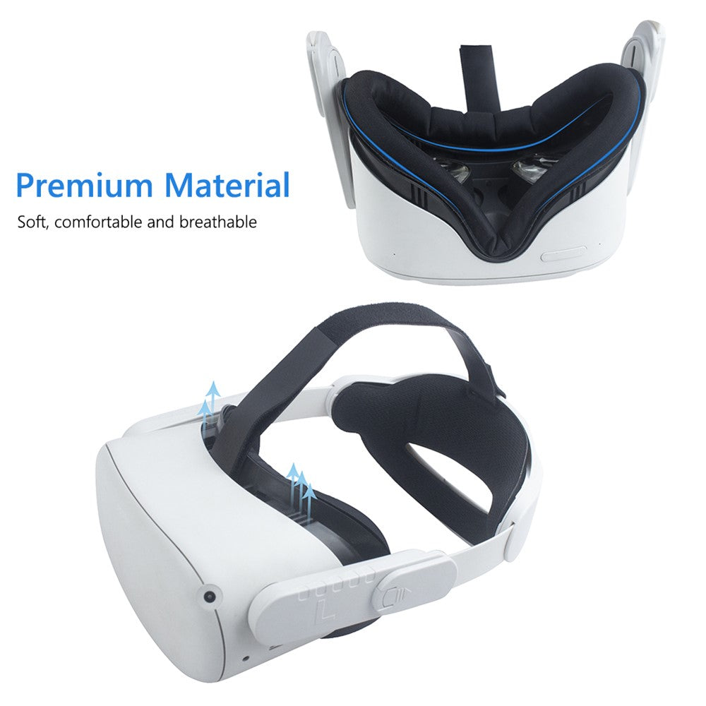 For Oculus Quest 2 Light Blocking VR Facial Interface Replacement Face Pad Anti-sweat Eye Mask Cover VR Glasses Accessories