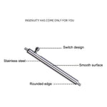 1 Pair 22mm Stainless Steel Watch Strap Spring Bar Watch Lug Link Pin Watchband with Push Button