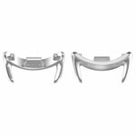 1 par remtilslutninger i rustfrit stål til Xiaomi Smart Band 9 NFC / 9 / 8 / 8 NFC, 12 mm urremadapter