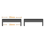 1 Par Remforbinder Universal 20 mm til 18 mm Metal Urremadapter Tilbehør