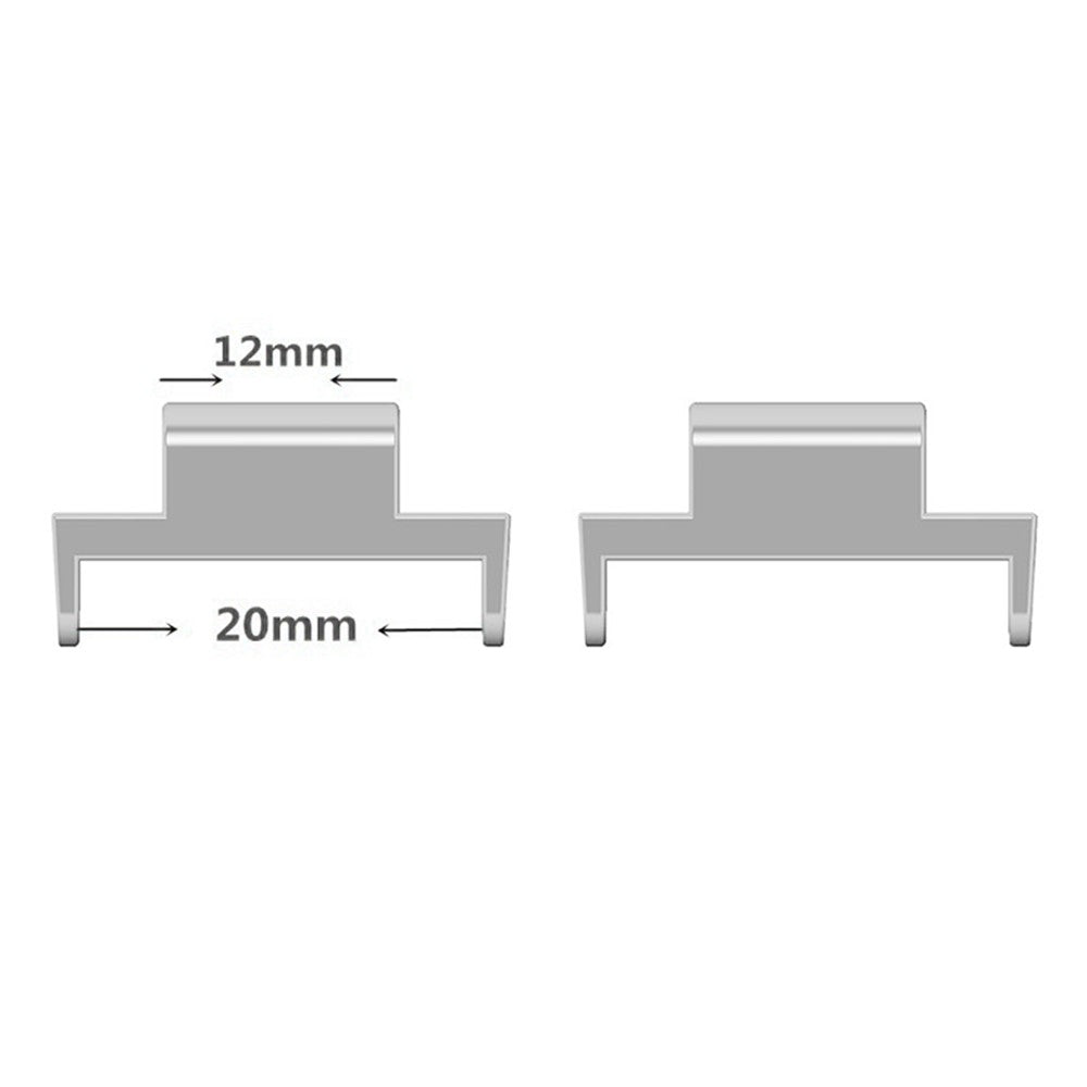1 Pair Watch Band Adapter for Tissot PRX Seires T137.407 / 410 12mm to 20mm Connector Replacement Kit
