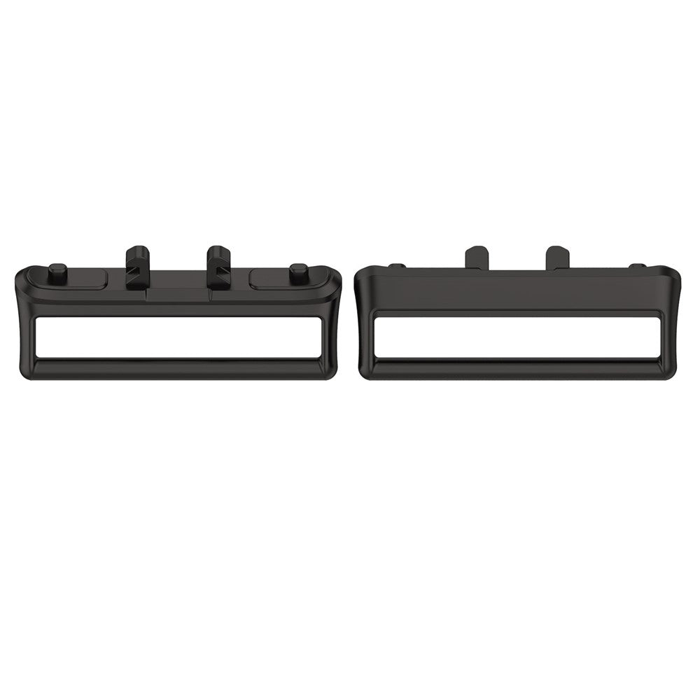 1 par til Samsung Galaxy Fit3 (SM-R390) 18 mm urrem mellemstik metaladapter