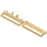 1 par medium-forbindere til Samsung Galaxy Fit3 (SM-R390) 18 mm urbånds-metaladapter