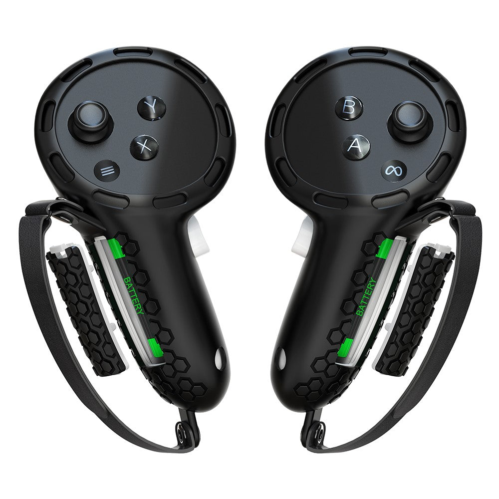 1 par til Meta Quest 3 / 3S håndtag controller cover VR håndgreb etui let at udskifte batteri