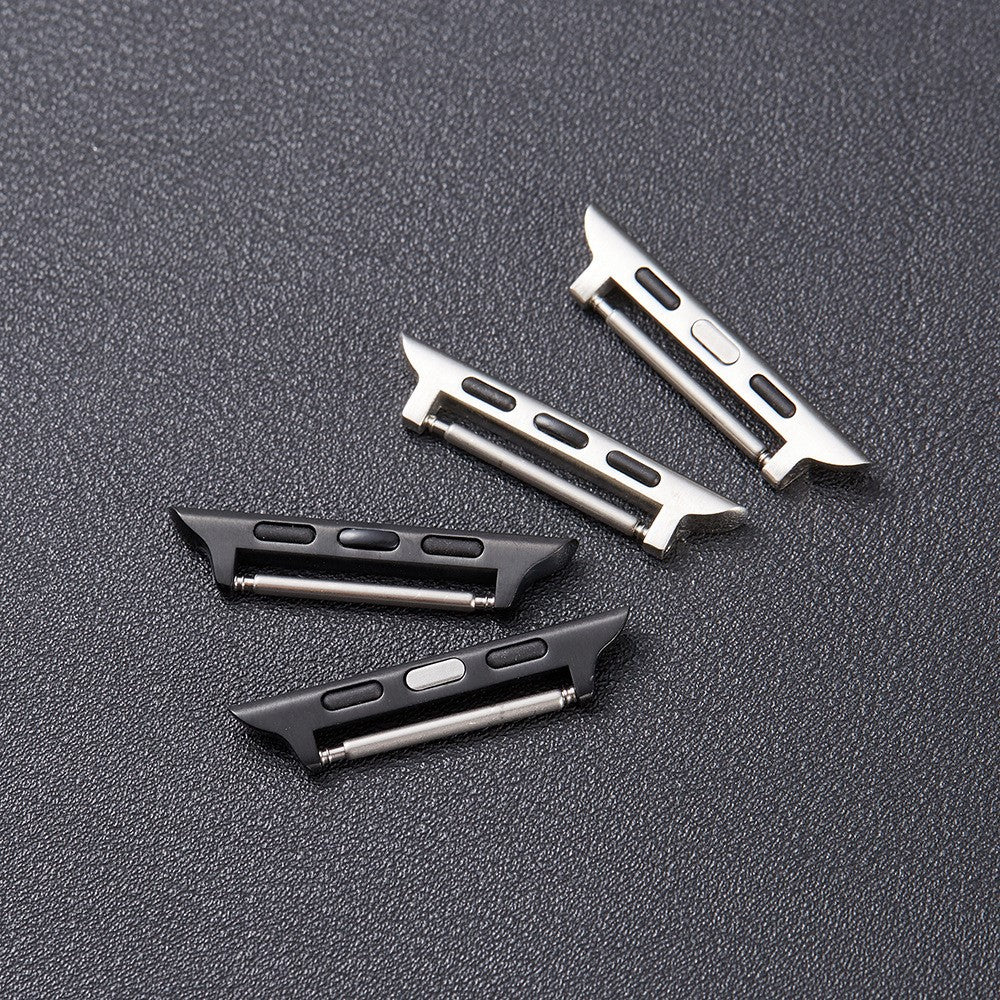 1 par adapter i rostfritt stål för Apple Watch-serien 9 8 7 41 mm / 6 5 4 SE (2023) SE (2022) SE 40 mm / 3 2 1 38 mm, 22 mm klockarmbandskontakt